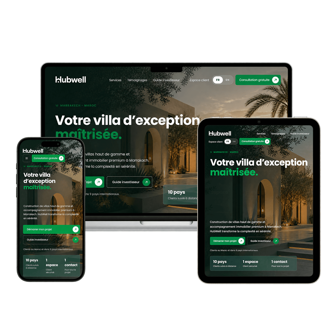 Hubwell — mockup